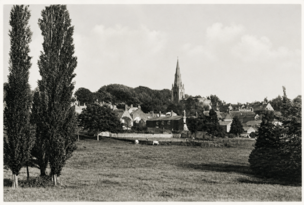 Wollaston Village from the Meadows